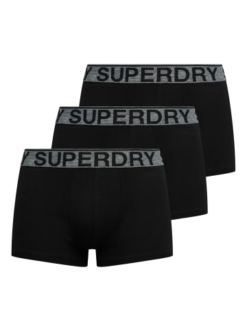 Superdry Boxershort 3er Pack in Schwarz/Grau