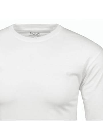 Ragman Longsleeve 1er Pack in Weiß
