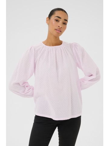Kaffe Langarm-Bluse KAroca in Lilac Snow