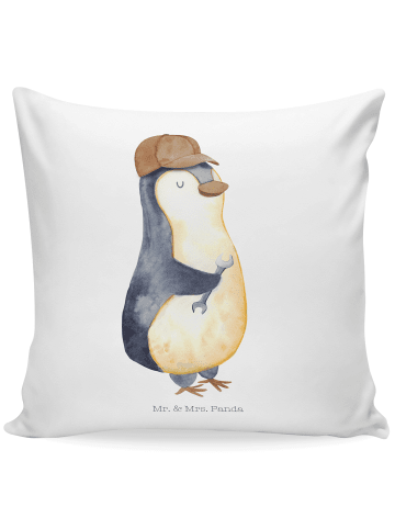 Mr. & Mrs. Panda kuschelkissen 40x40 Wenn Papa es nicht reparier... in Weiß