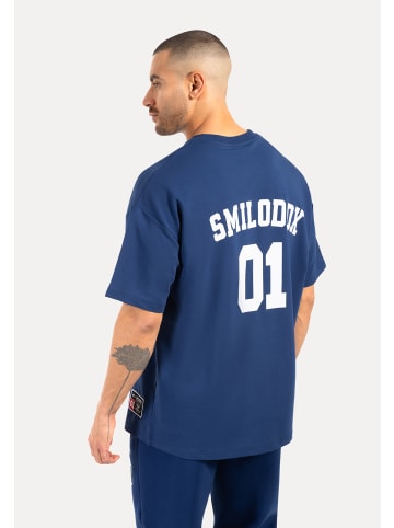 SMILODOX T-Shirt Rayk in Dunkelblau