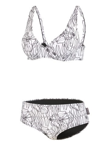 BECO the world of aquasports Bikini Flower Lines in weiß
