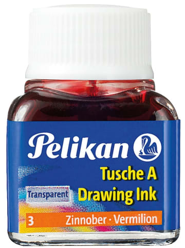 Pelikan Tusche A 3 zinnoberrot 10ml