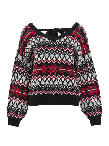Threadbare V-Neck-Pullover Juliet in Black
