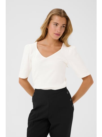 Kaffe T-shirt KAcarla Slim fit in Chalk