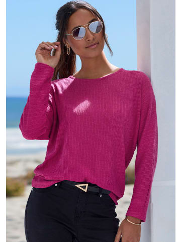 Vivance Langarmshirt in beere, blau