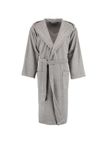 Rhomtuft Rhomtuft Bademäntel unisex Kapuze Baronesse kiesel - 85 in kiesel - 85