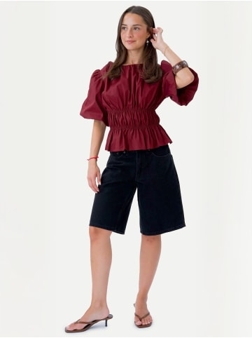 TeeShoppen Top Valentina in Burgundy