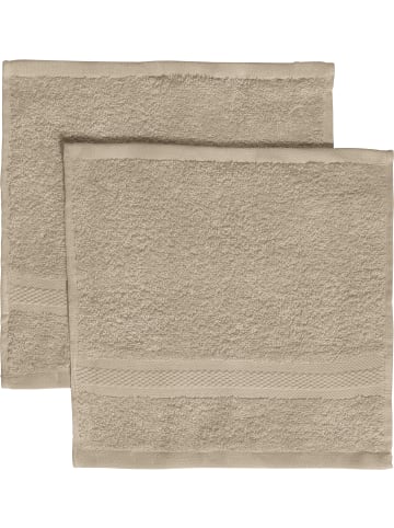 REDBEST Frottier Seiftuch 2er-Pack Chicago in taupe