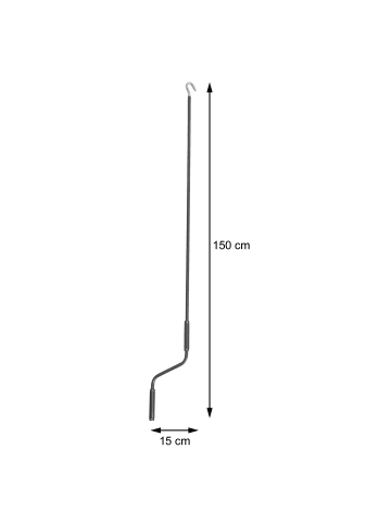 MCW Markisenkurbel für Markisen, Grau