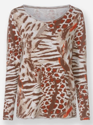 Heine Druck-Shirt in beige-orange