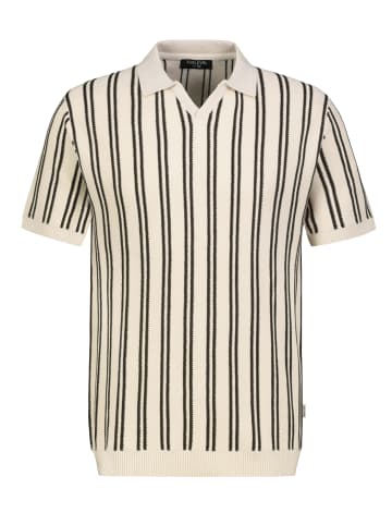 Sublevel Klassisches Kurzarm Poloshirt Rippbündchen in Dunkelbraun