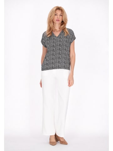 Usha Women Blouse in black white