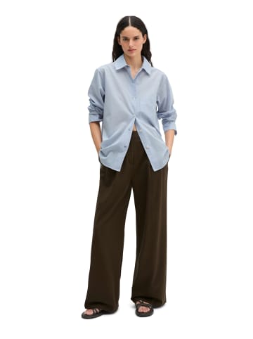 Marc O'Polo Bluse mit Schleifchen-Detail regular in Morning Blue