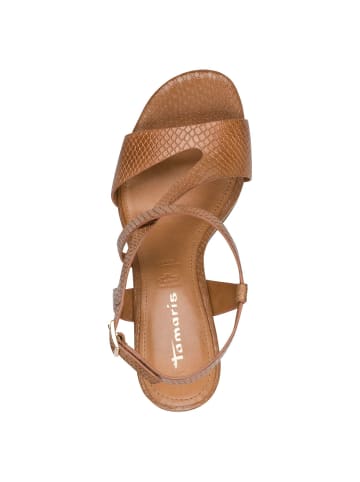 Tamaris Sandalette in COGNAC STRUCT.