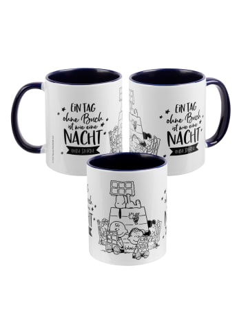 United Labels The Peanuts Tasse Snoopy - Tag ohne Buch aus Keramik 320 ml in weiß