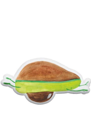 Mr. & Mrs. Panda Zierkissen Avocado Yoga ohne Spruch in Weiß