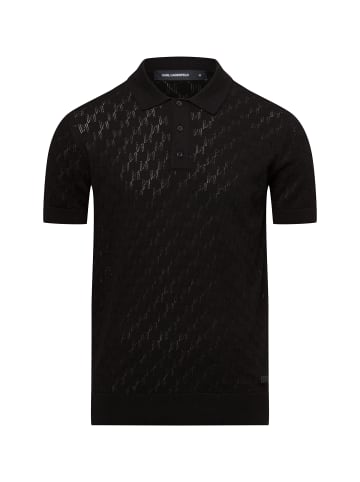 Karl Lagerfeld Poloshirt in schwarz