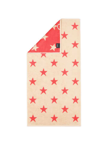 Cawö Cawö Handtücher NEW STARS Sterne groß 6260 beige/pink - 32 in beige/pink - 32