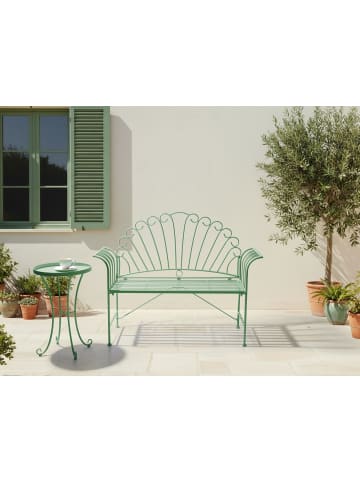 Beliani Gartenbank CAVINIA in Grün - (W) 125 x (H) 97 x (L) 46 cm