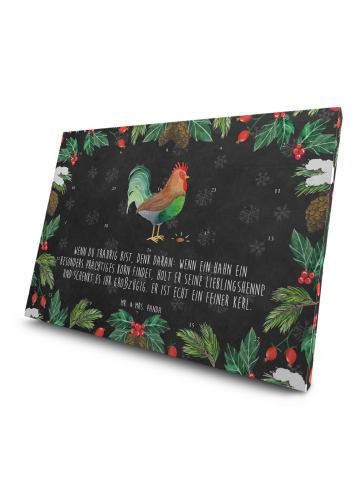 Mr. & Mrs. Panda Tee Adventskalender Hahn Korn mit Spruch in Kreidetafel