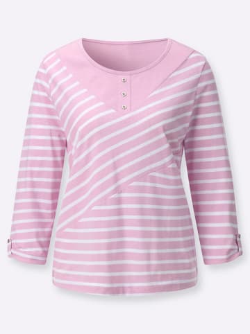 WITT WEIDEN Ringelshirt in rosé-ecru-gemustert