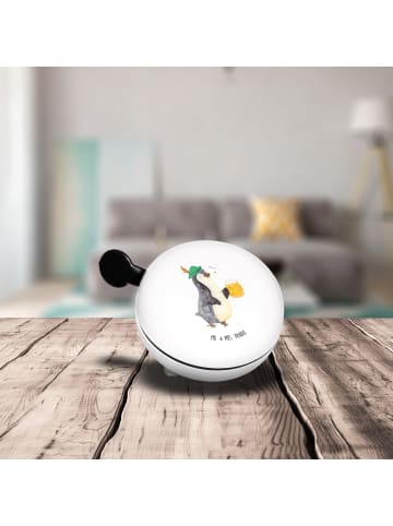 Mr. & Mrs. Panda Fahrradklingel Pinguin Bier ohne Spruch in Weiß