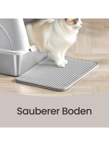 Feandrea Katzenklo Boxal in Hellgrau - (B)40 x (H)36.5 x (T)61 cm