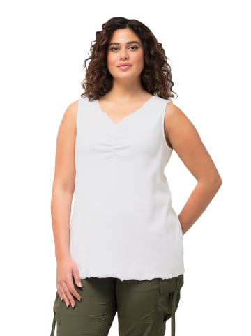 Ulla Popken Strick-Top in schneeweiß