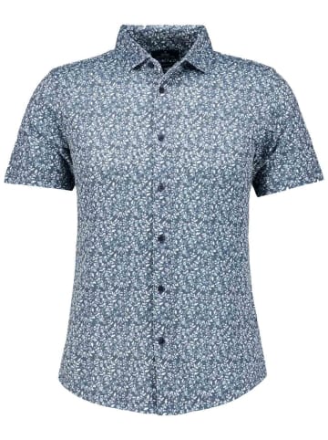 Ragman Softknit-Hemd, modern fit in Blau