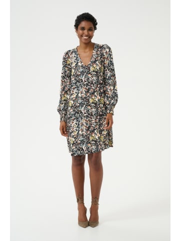 CULTURE Kleid CUsika Relaxed fit in Black/Orange Flower