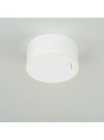 Licht-Erlebnisse Deckenlampe Ø 10 x (H)4.5 cm in Weiß