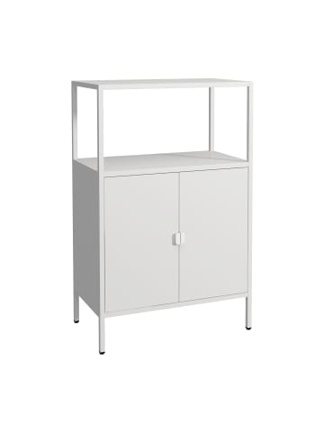 en.casa Aktenschrank Hailuoto in Grau (H)110cm (B)70cm