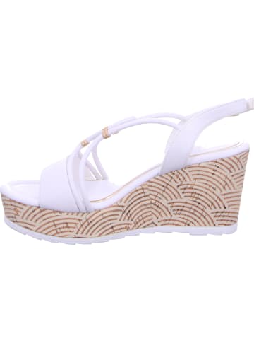 Marco Tozzi Keilsandalette in weiß