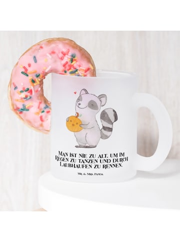Mr. & Mrs. Panda Tasse Waschbär Kürbis mit Spruch in Transparent