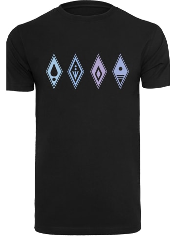 F4NT4STIC T-Shirt Disney Frozen Symbols in schwarz