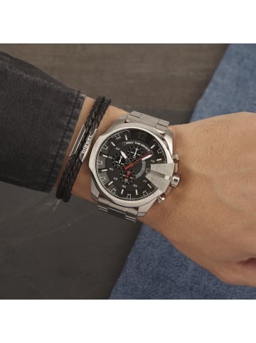 Diesel Chronograph Mega chief in Silber