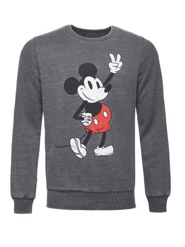 Recovered Sweatshirt Disney Mickey Peace Pose in Grau