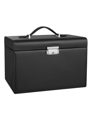SONGMICS Schmuckkasten Bridie in Schwarz - (B)26 x (H)17.4 x (T)18.2 cm