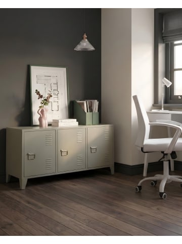 Beliani Büroschränke CARDIFF in Beige - (W) 120 x (H) 60 x (L) 40 cm