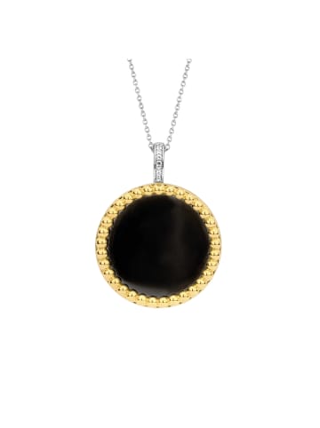 Ti Sento Milano Kette "mit Anhänger Onyx vergoldet" in Gold