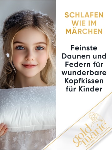 Goldmarie MARIE Kinderkopfkissen ''WEICH'' in Weiß