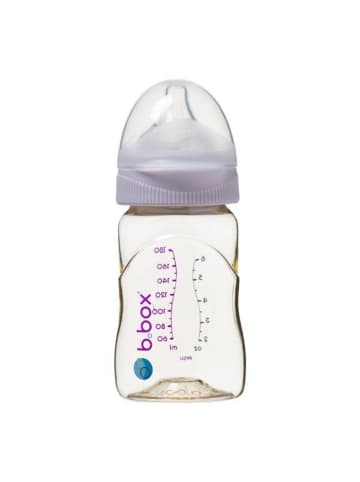 B. Box Babyflasche aus PPSU 180 ml mit Anti-Kolik Sauger aus Silikon ab Geburt in Lila