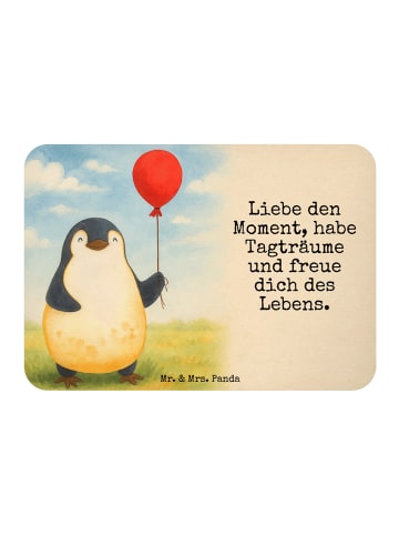 Mr. & Mrs. Panda magnet Pinguin Luftballon Design mit Spruch in Weiß