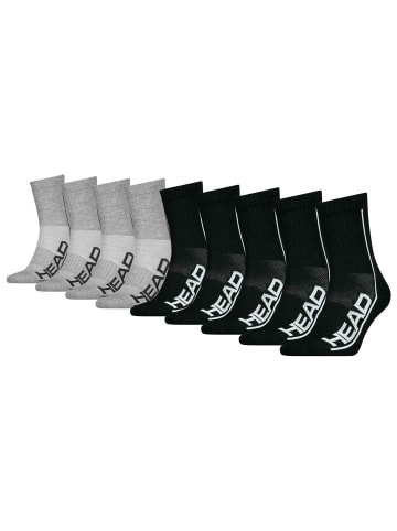 HEAD Socken 9er Pack in Grau/Schwarz