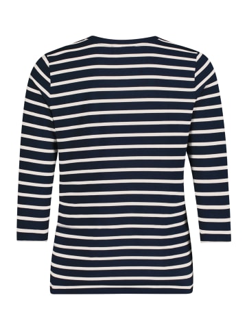 Betty Barclay Ringelshirt mit Schmucksteinen in Dunkelblau/Weiß
