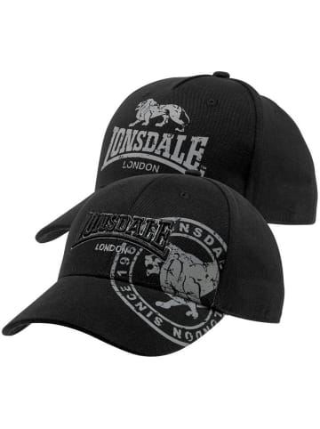 Lonsdale Cap "Leiston" in Schwarz
