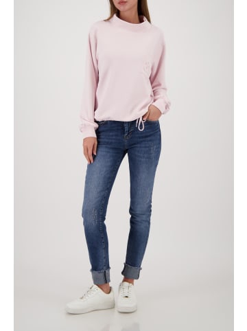 monari Sweatshirt mit 3D-Druck und Schmuck in Light Rose