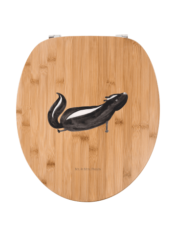 Mr. & Mrs. Panda WC Brille Stinktier Yoga ohne Spruch in Braun
