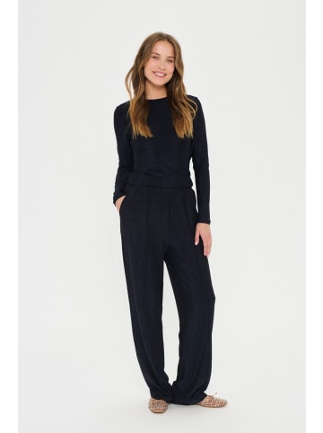 SAINT TROPEZ Langarm-Bluse NoriaSZ Fitted in Night Sky